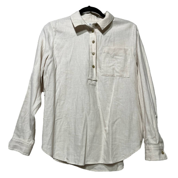 Madewell Flannel Classic EX-Boyfriend Popover Shirt - Picture 3 of 14